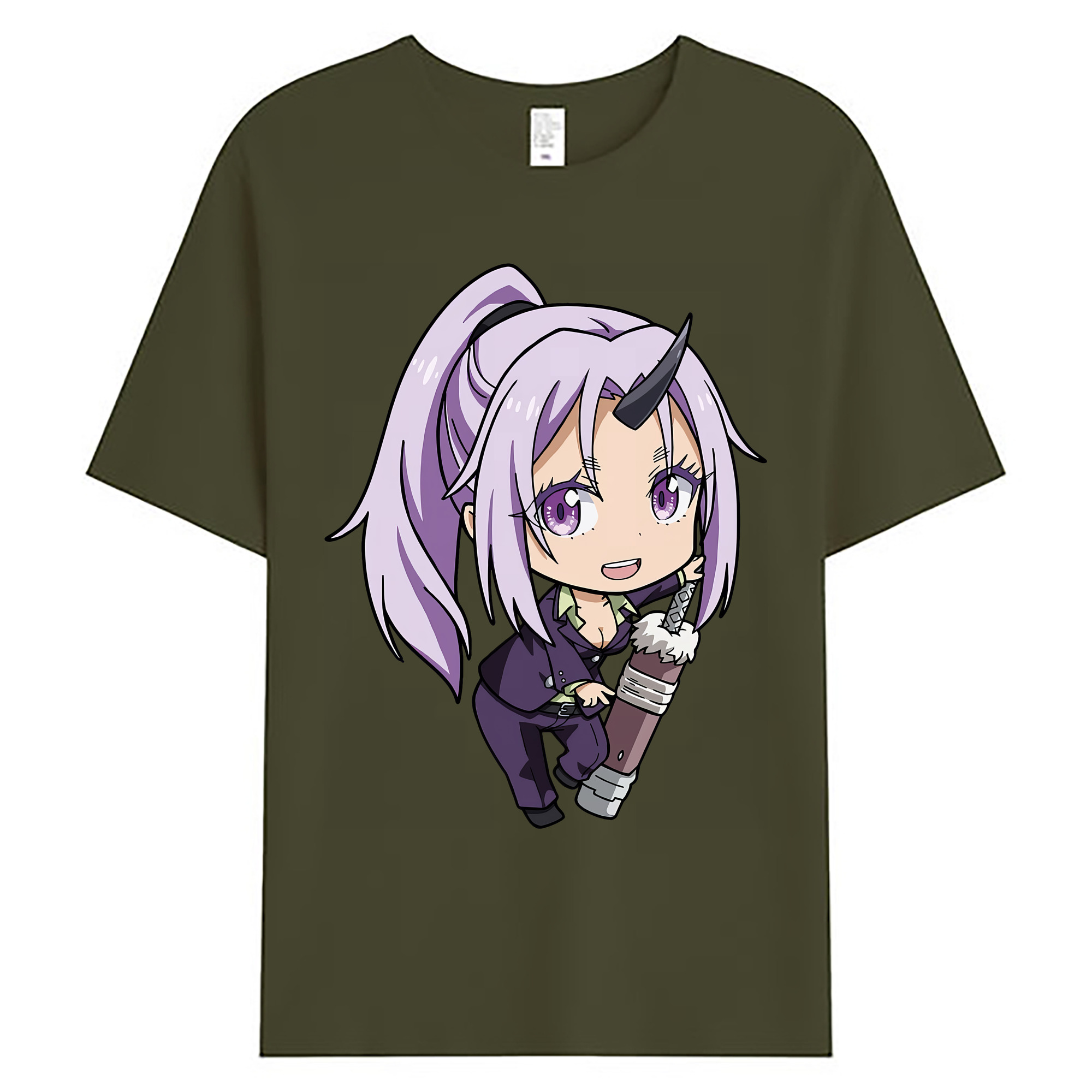 （画像用） 転スラ Regarding Reincarnated to Slime 綿100％ メンズ半袖Tシャツ｜肌触りやわらか＆通気性